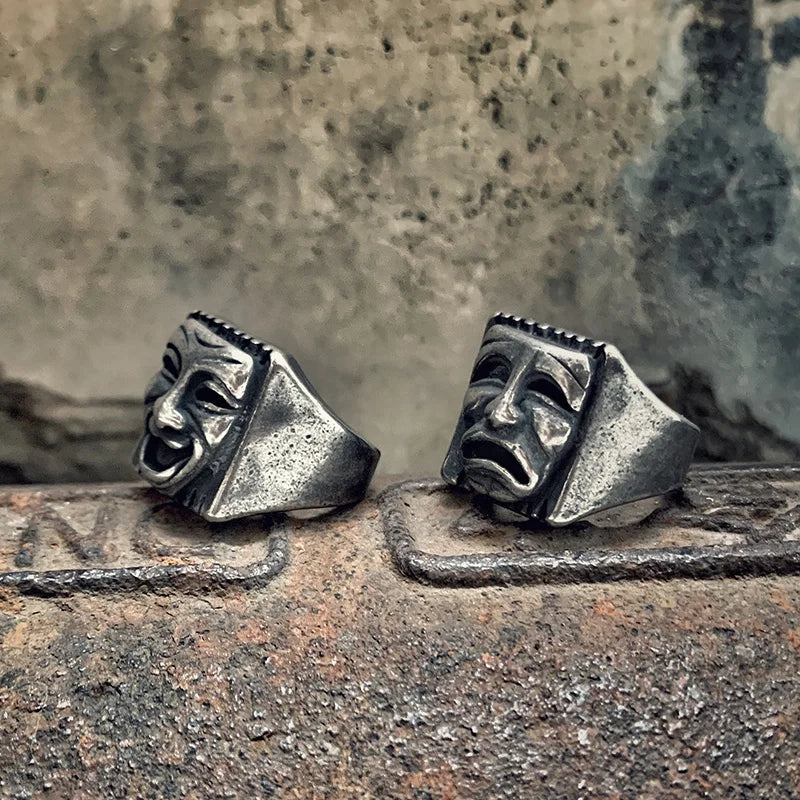 Geometric Mood Mask Ring
