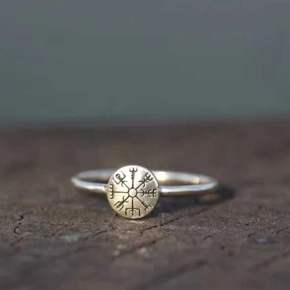 Oathbound Vegvísir Rune Ring