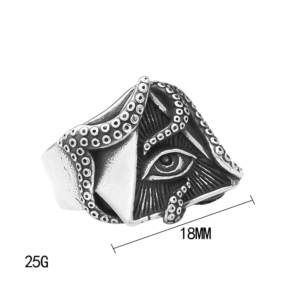 All-Seeing Pyramid Tentacle Ring