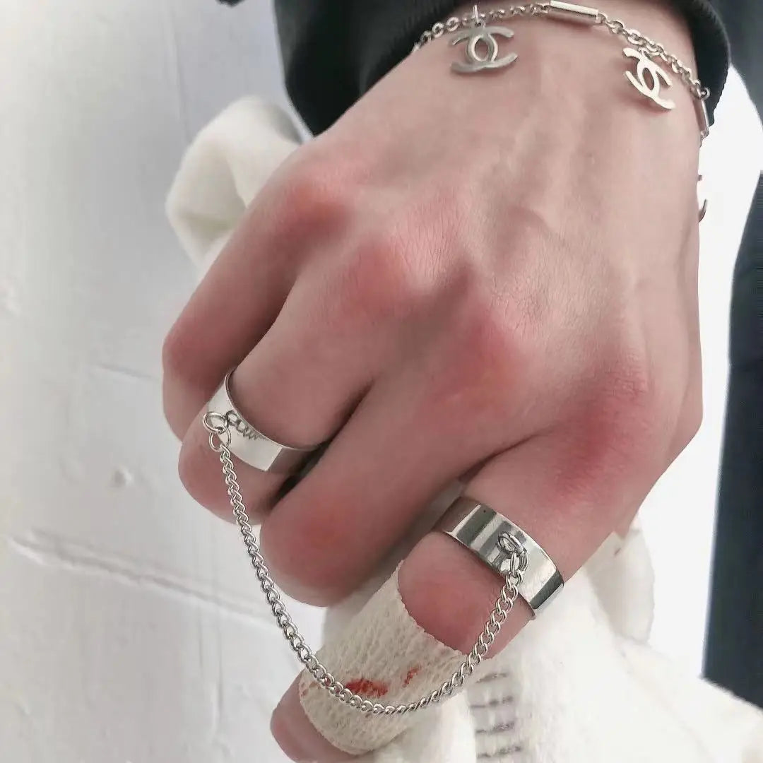 Connected Chain Punk Ring