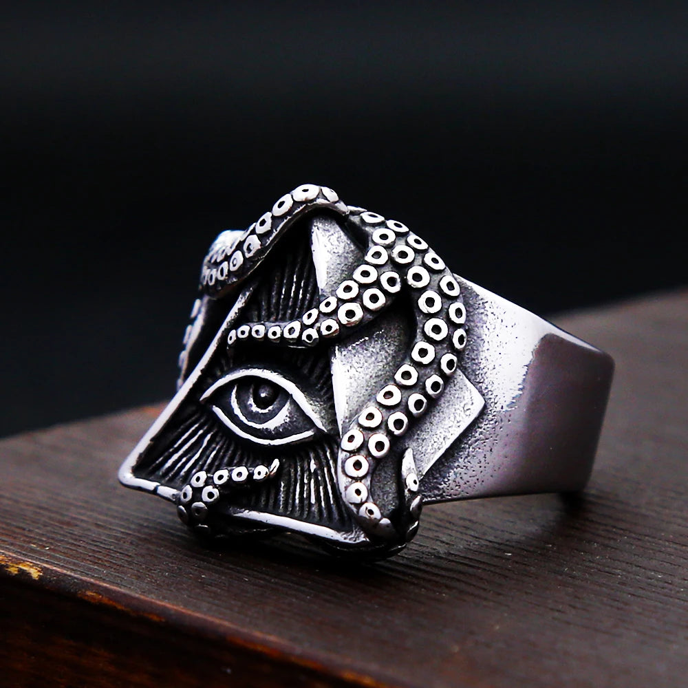 All-Seeing Pyramid Tentacle Ring