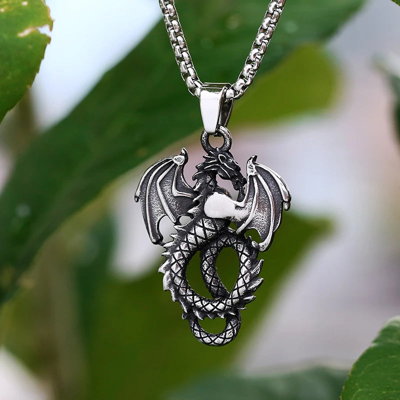 Wyrmbound Dragon Pendant Necklace