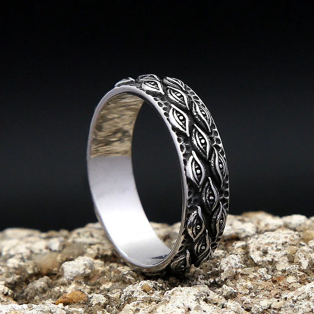 Enigma Eye Carved Ring