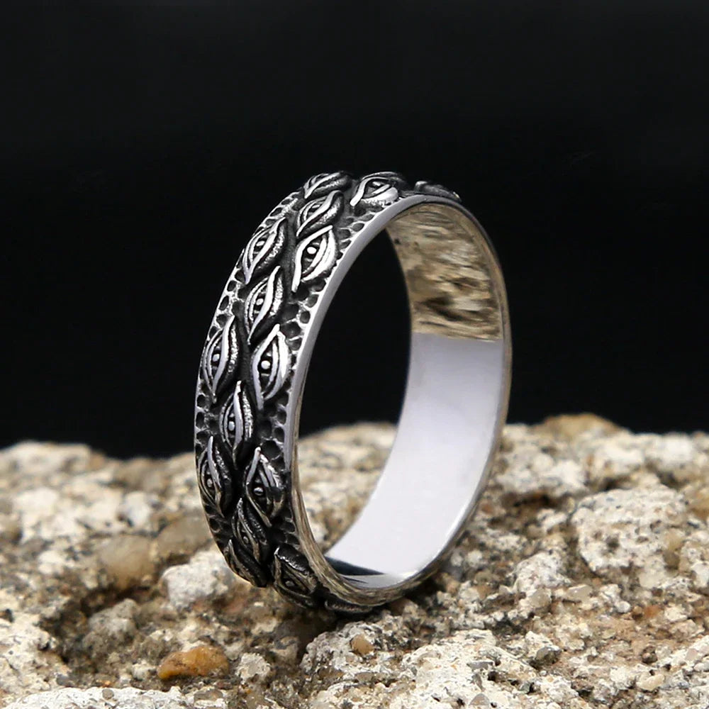 Enigma Eye Carved Ring