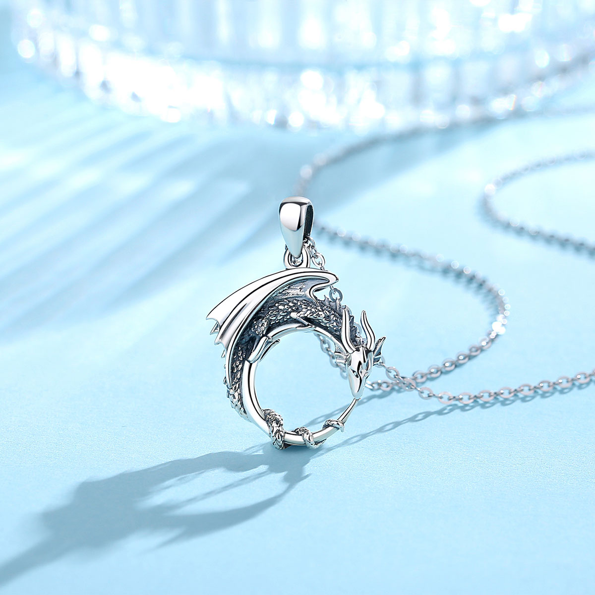 The Guardian Dragon 925 Sterling Silver Necklace