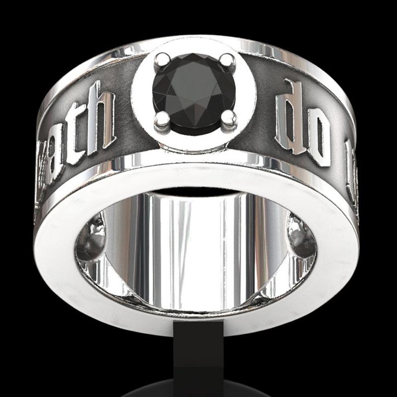 'Til Death Do Us Part' Crystal Skull Ring