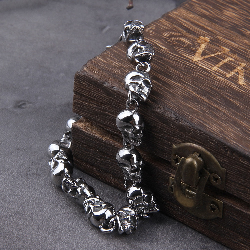 Viking Graveyard - Skull Chain Bracelet