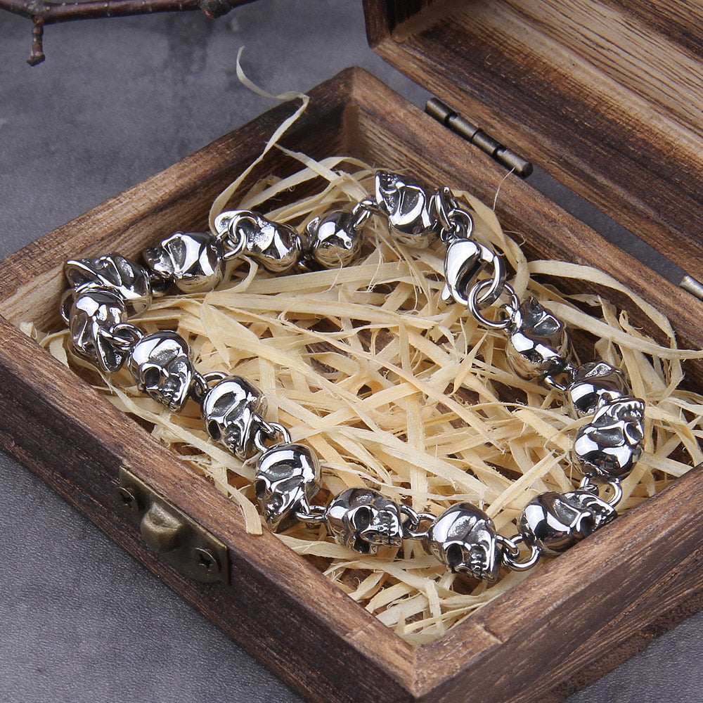 Viking Graveyard - Skull Chain Bracelet