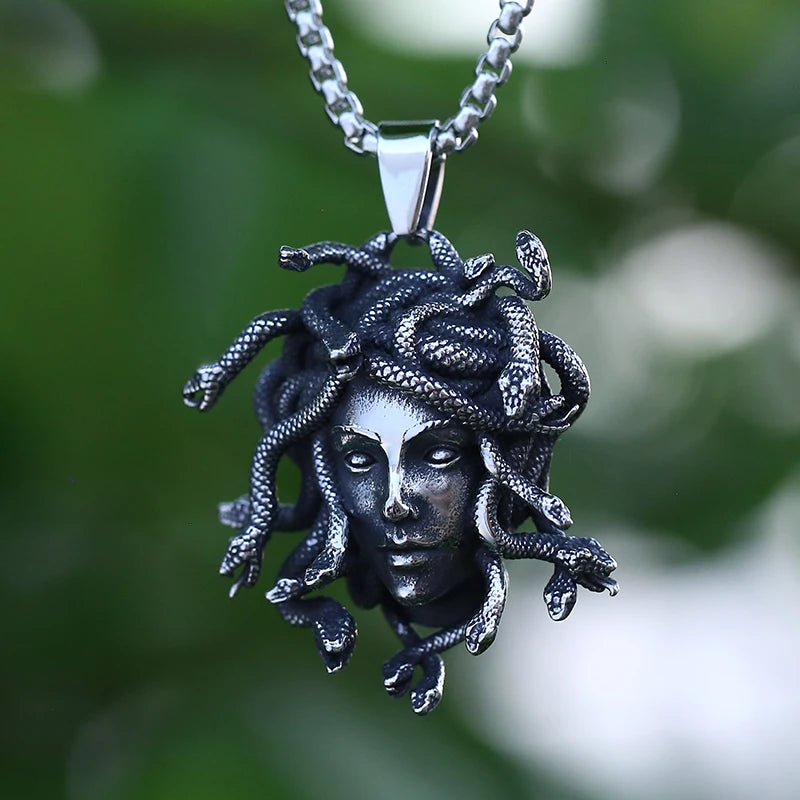 Gorgon’s Wrath Medusa Pendant Necklace