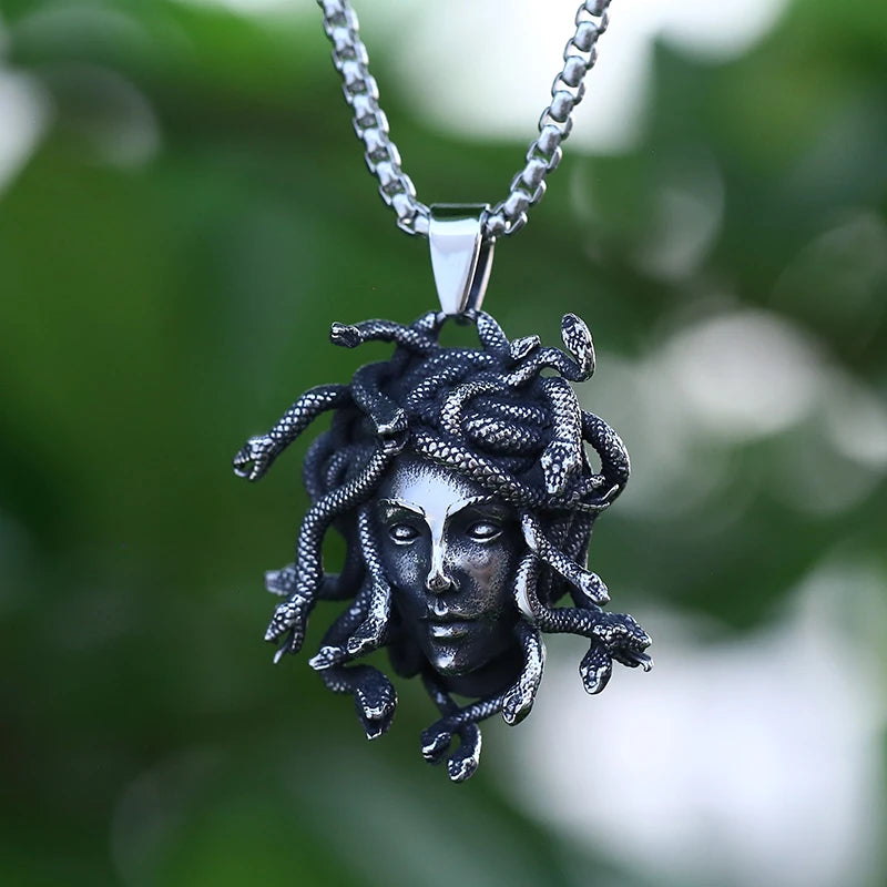 Gorgon’s Wrath Medusa Pendant Necklace