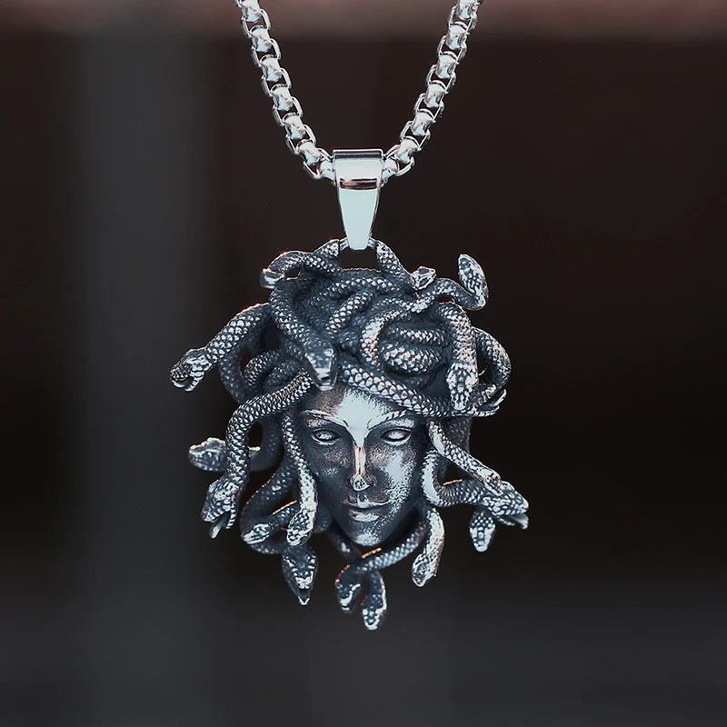 Gorgon’s Wrath Medusa Pendant Necklace