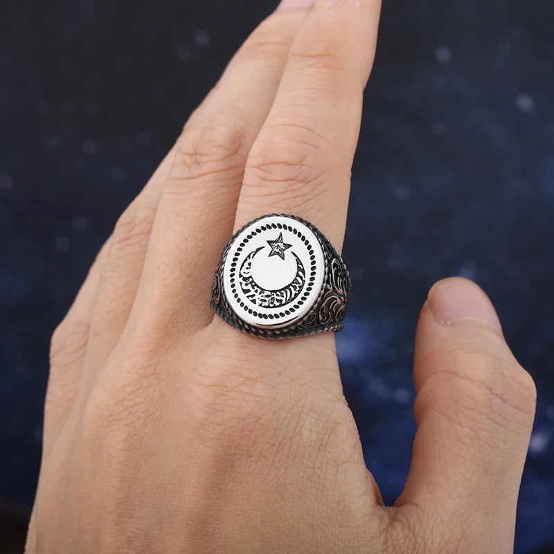 Nightfall Eclipse Moon & Star Ring
