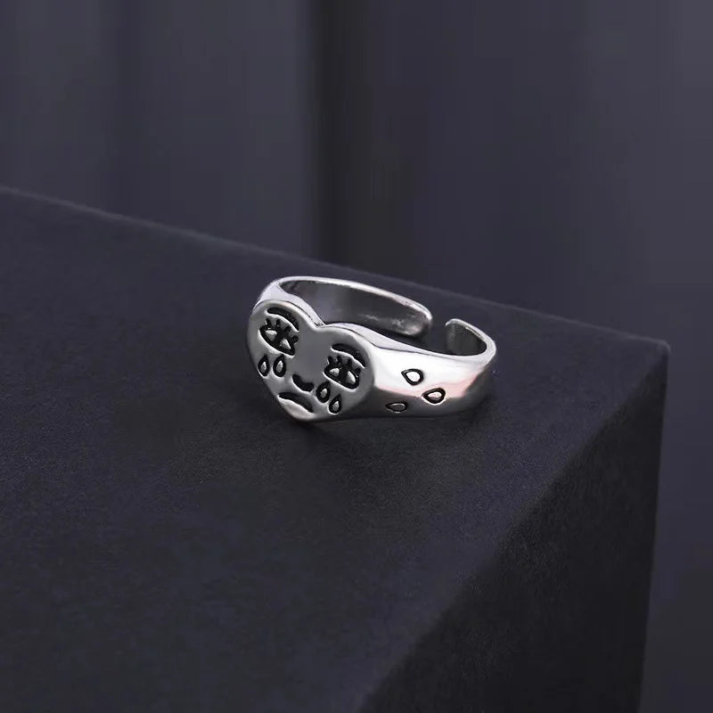 Crying Heart Gothic Ring