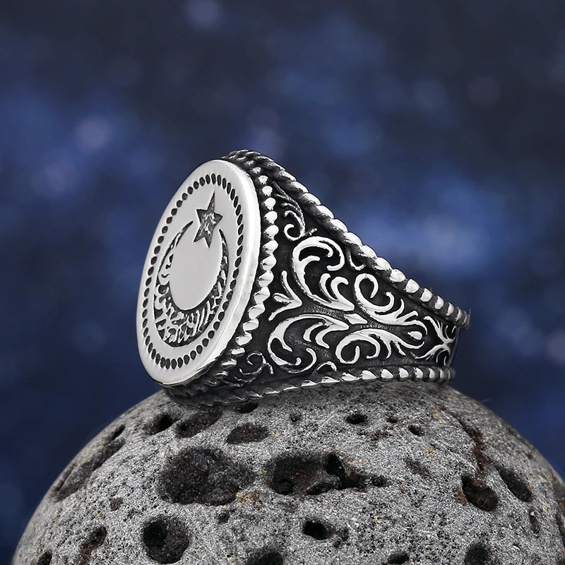 Nightfall Eclipse Moon & Star Ring