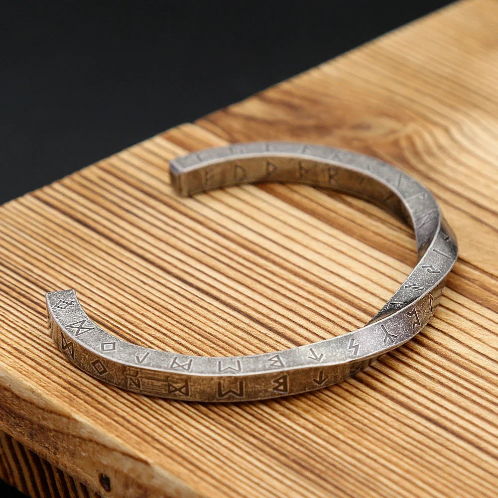 Nordic Rune Viking Bangle Bracelet