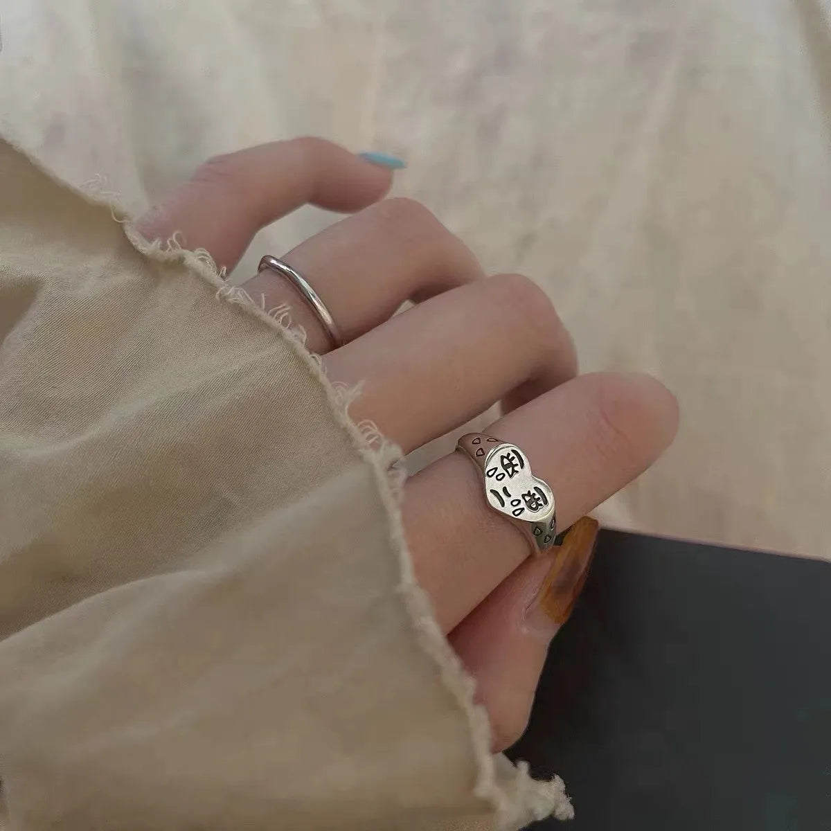 Crying Heart Gothic Ring