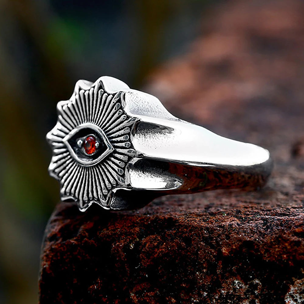 Crimson Demon Eye Ring