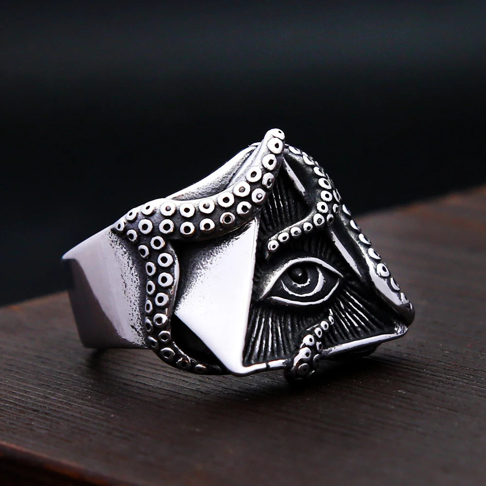 All-Seeing Pyramid Tentacle Ring