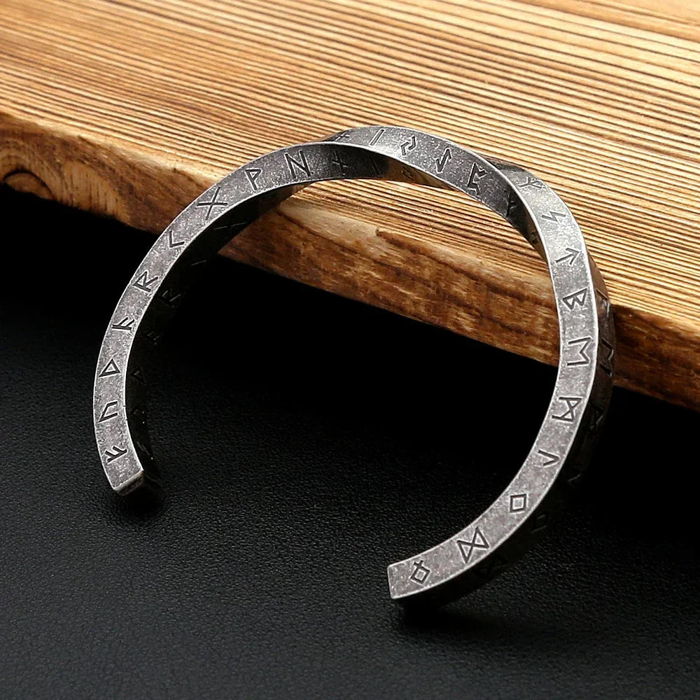 Nordic Rune Viking Bangle Bracelet