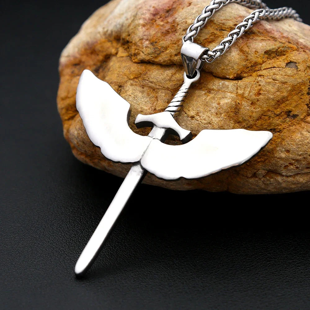 Angelic Sword Pendant Necklace