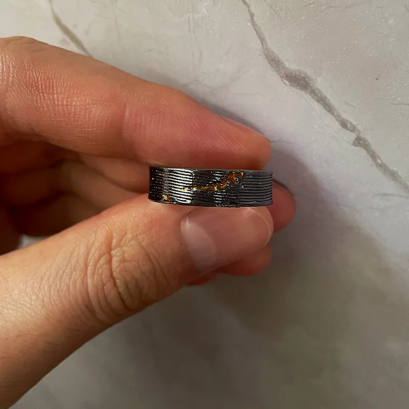 Dark Storm Gothic Lightning Ring