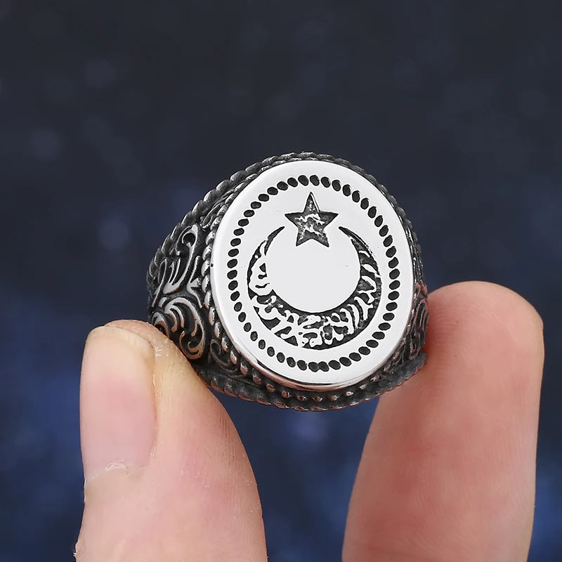Nightfall Eclipse Moon & Star Ring