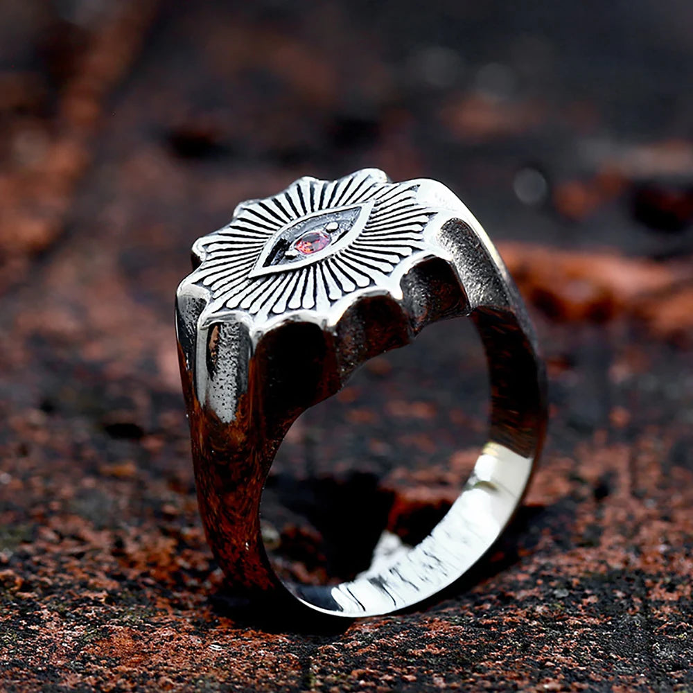 Crimson Demon Eye Ring