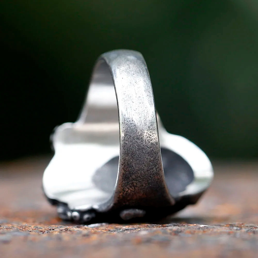Gothic Skull Octopus Ring