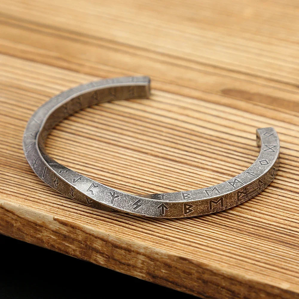 Nordic Rune Viking Bangle Bracelet