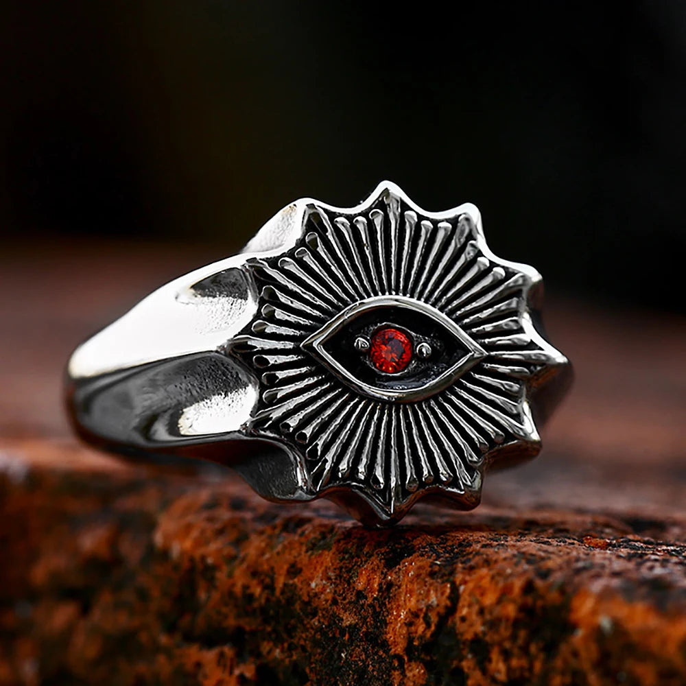 Crimson Demon Eye Ring