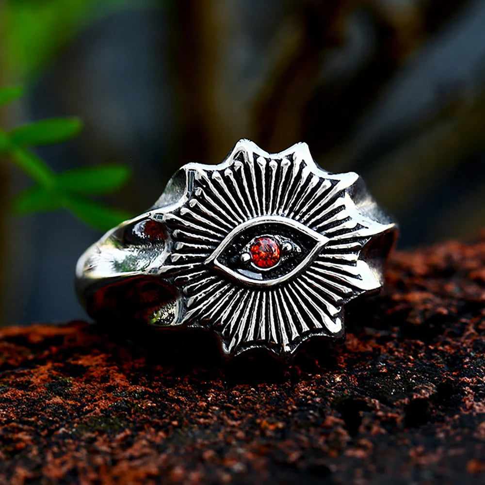 Crimson Demon Eye Ring
