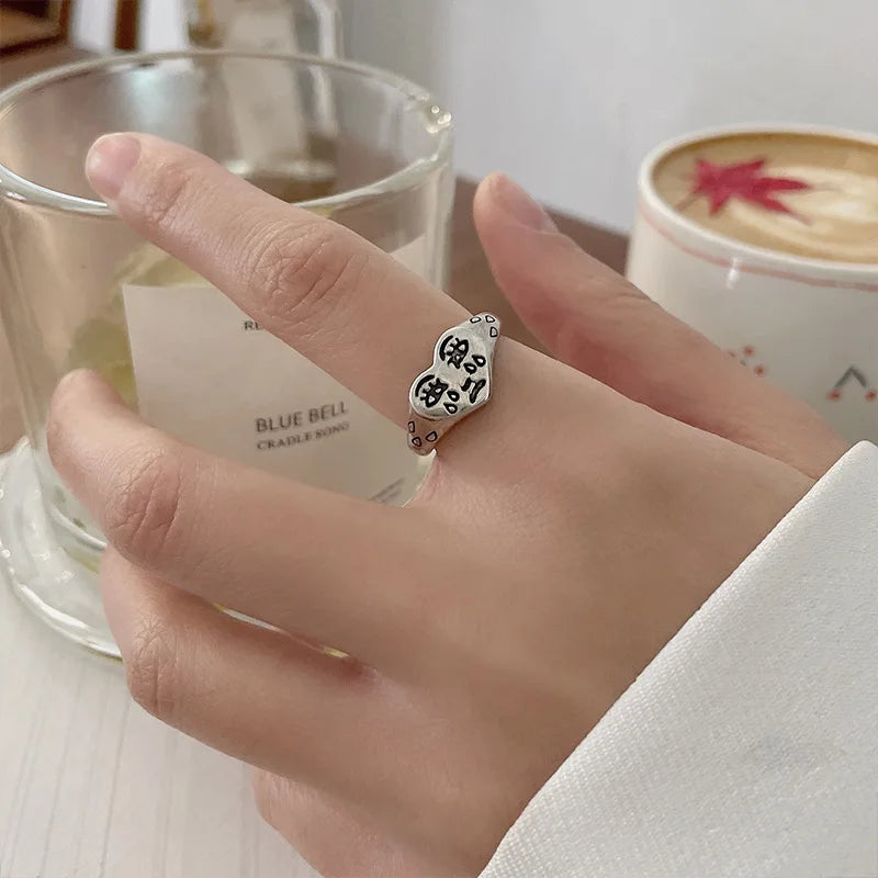 Crying Heart Gothic Ring