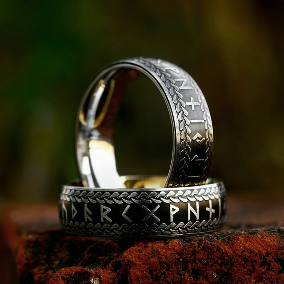 Nordic Rune Amulet Ring