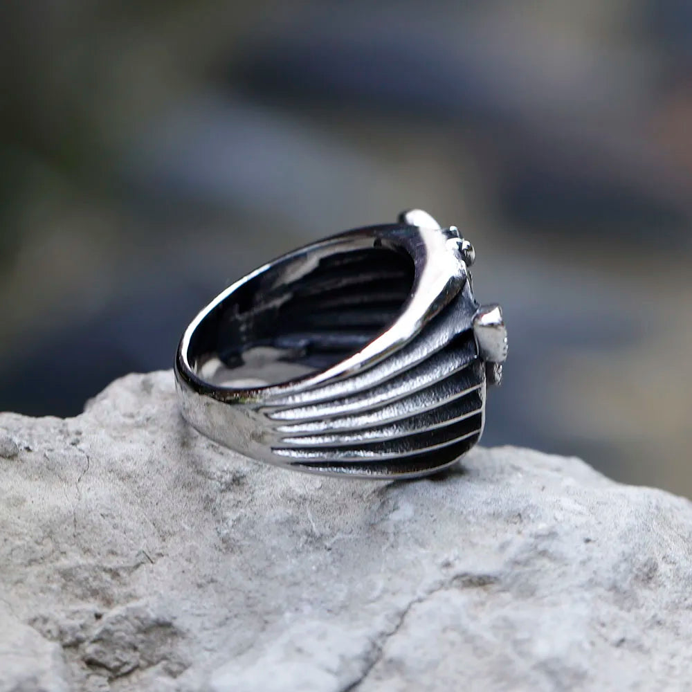 Death’s Head Skull Moth Ring