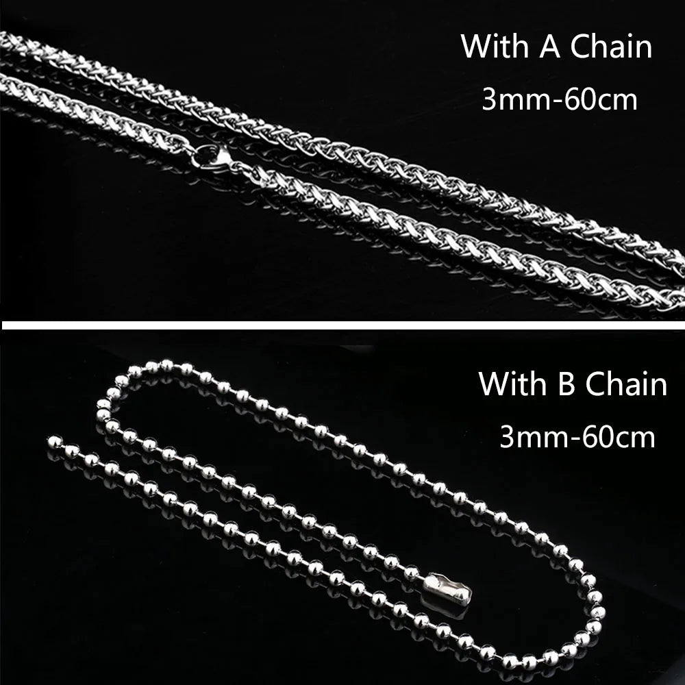 Medusa Pendant Spiga Chain Necklace