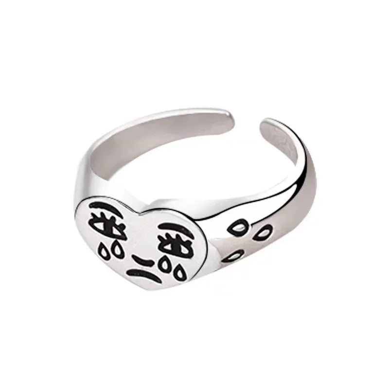 Crying Heart Gothic Ring