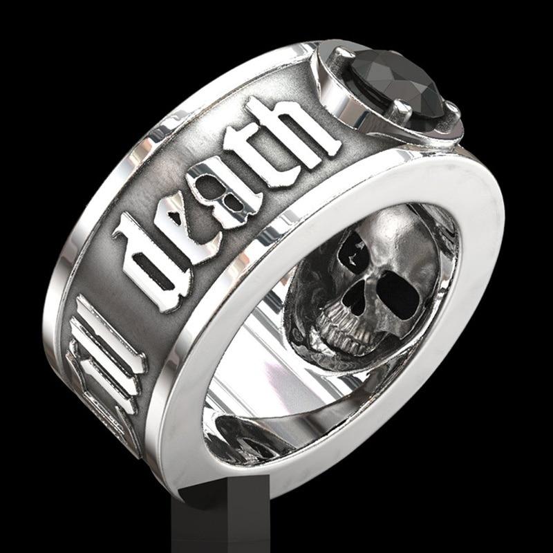 'Til Death Do Us Part' Crystal Skull Ring