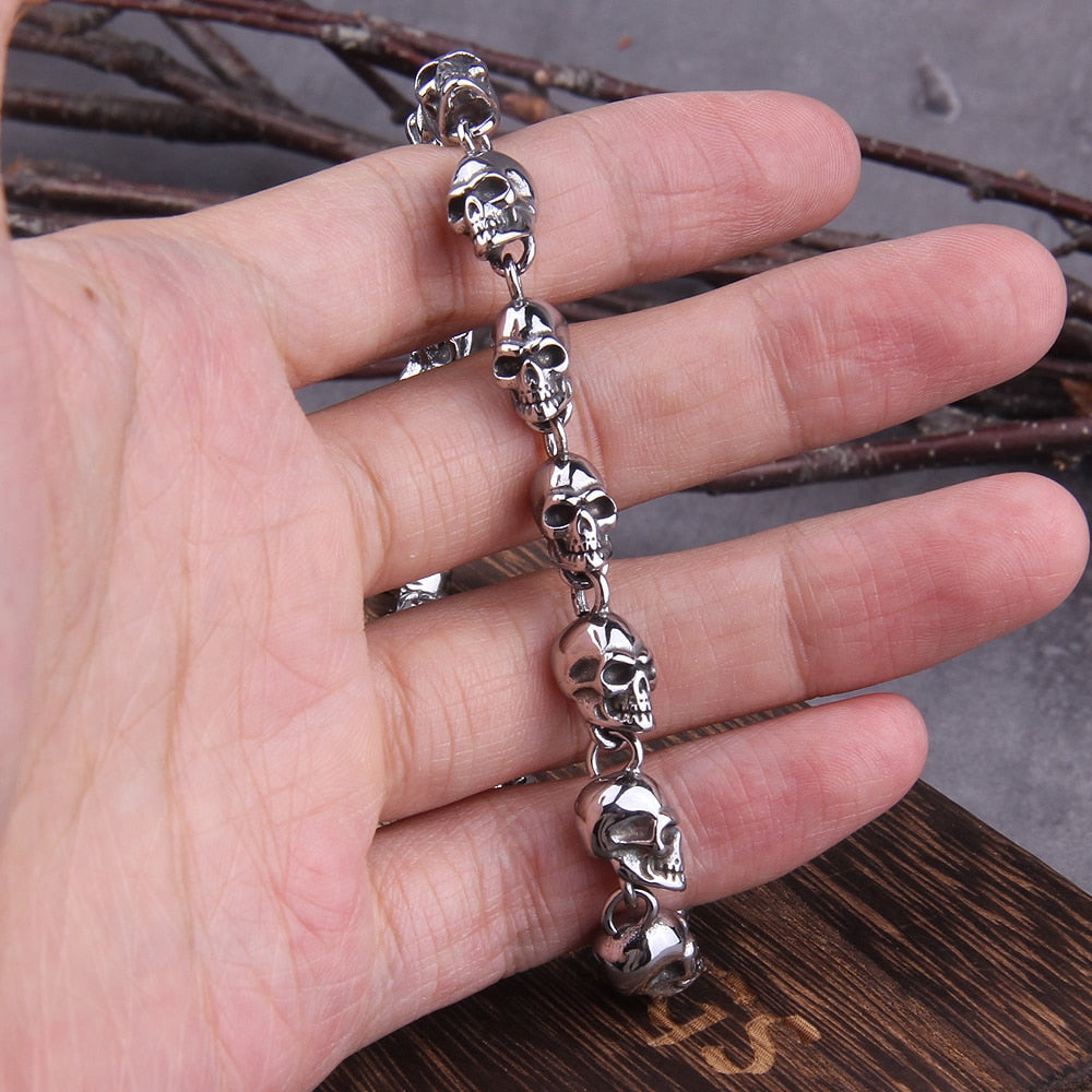 Viking Graveyard - Skull Chain Armbånd